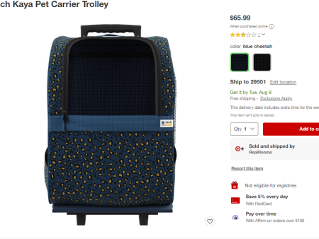 AI-PET CARRIER TROLLEY Online now