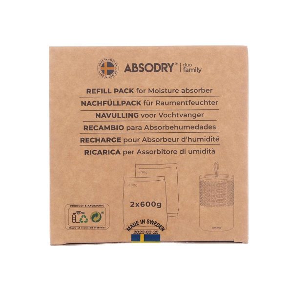 ABSODRY DUO Family Moisture Absorber Refill Bag [2 Packs] Online