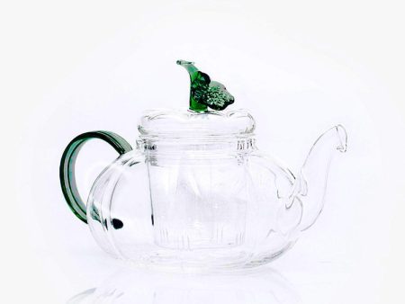 FLORTE Le Jardin - Emerald Glass Tea Pot - Green (700mL) Cheap