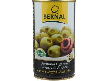 BERNAL Anchovy Stuffed Giant Olives  (350g) For Sale