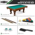 EastPoint Sports Masterton Billiard Pool Table - Green - 87 Inch - Features Durable Material with Built-In Leg Levelers Cheap