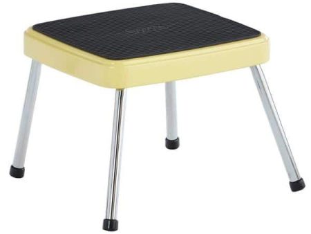 AI-Stylaire Retro 1-Step Steel Step Stool in Yellow ( 1-Pack) Online Sale