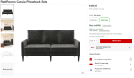 AI-PILLOWTUP SOFA DARK GRAY on Sale